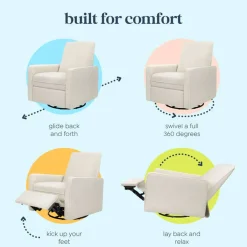 Gliders-DaVinci Penny Gliding Recliner (Boucle)