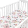 Crib Fitted Sheets-Kushies Percale Crib Sheet