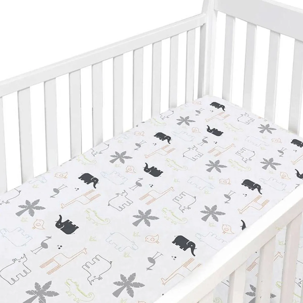 Crib Fitted Sheets-Kushies Percale Crib Sheet