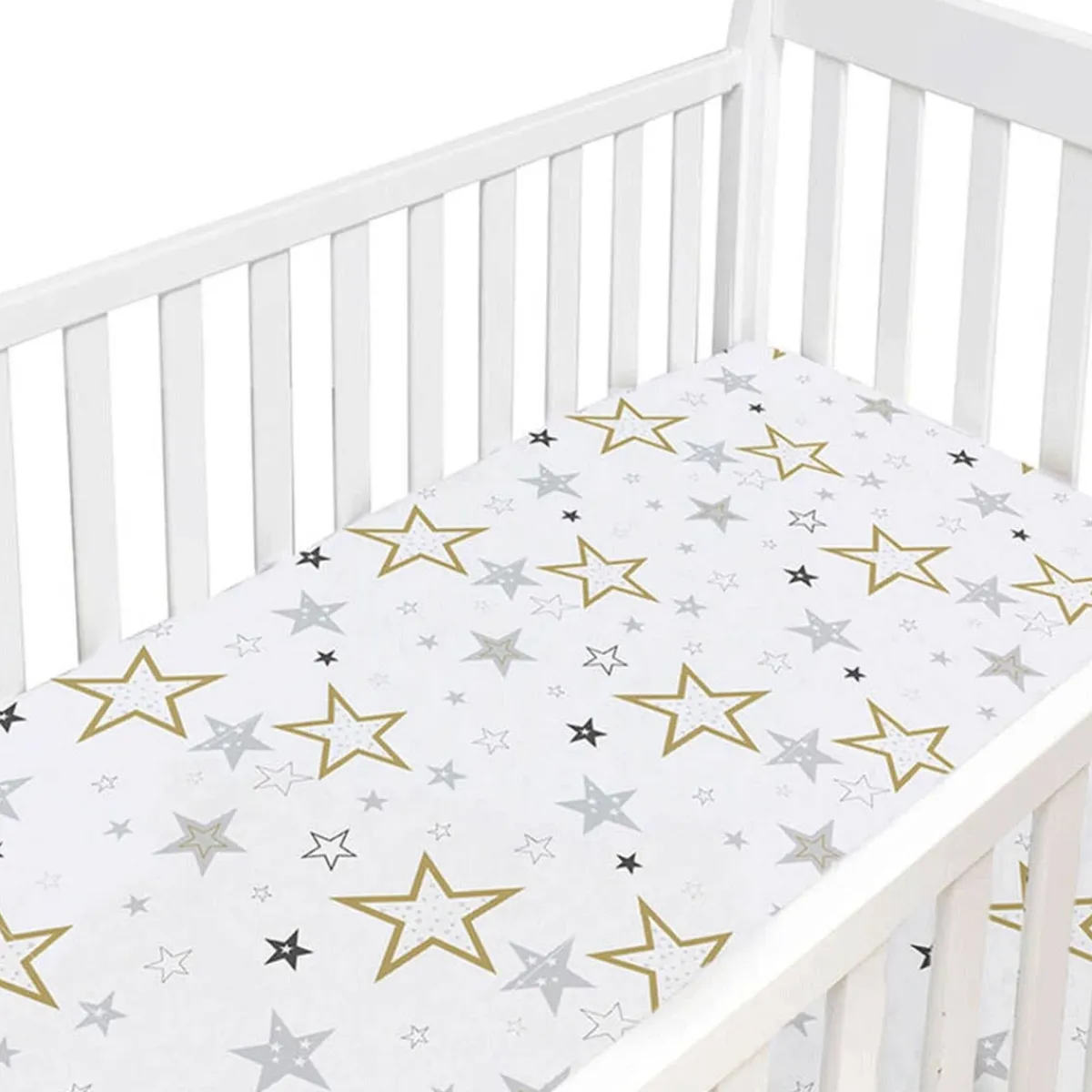 Crib Fitted Sheets-Kushies Percale Crib Sheet