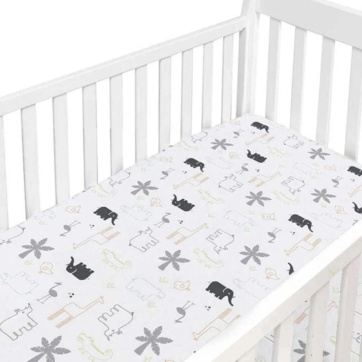 Crib Fitted Sheets-Kushies Percale Crib Sheet