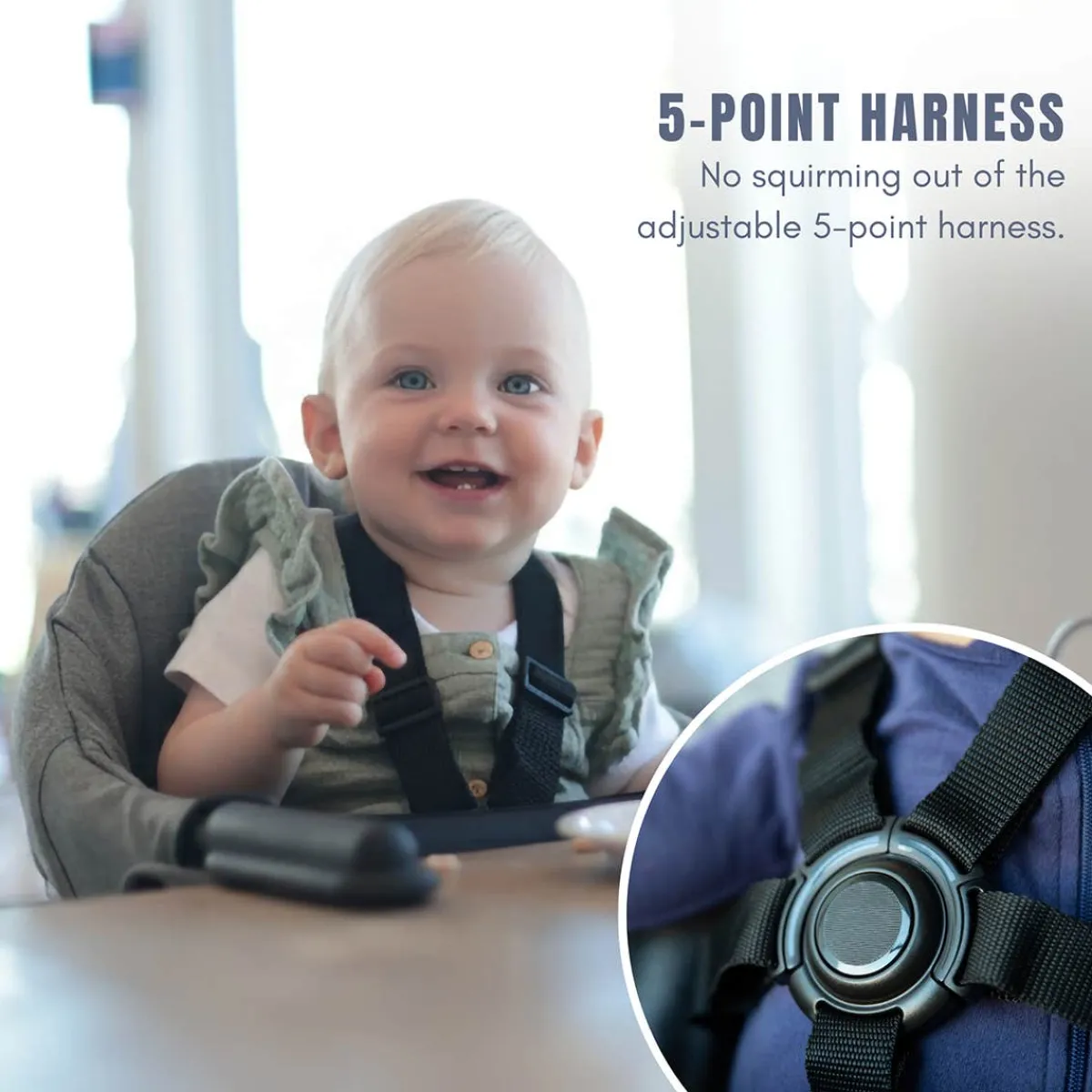 High Chairs & Boosters|Highchairs + Boosters-Guzzie + Guss Perch Chair (Black Frame) - Raven