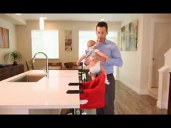 High Chairs & Boosters|Highchairs + Boosters-Guzzie + Guss Perch Chair (Black Frame) - Raven