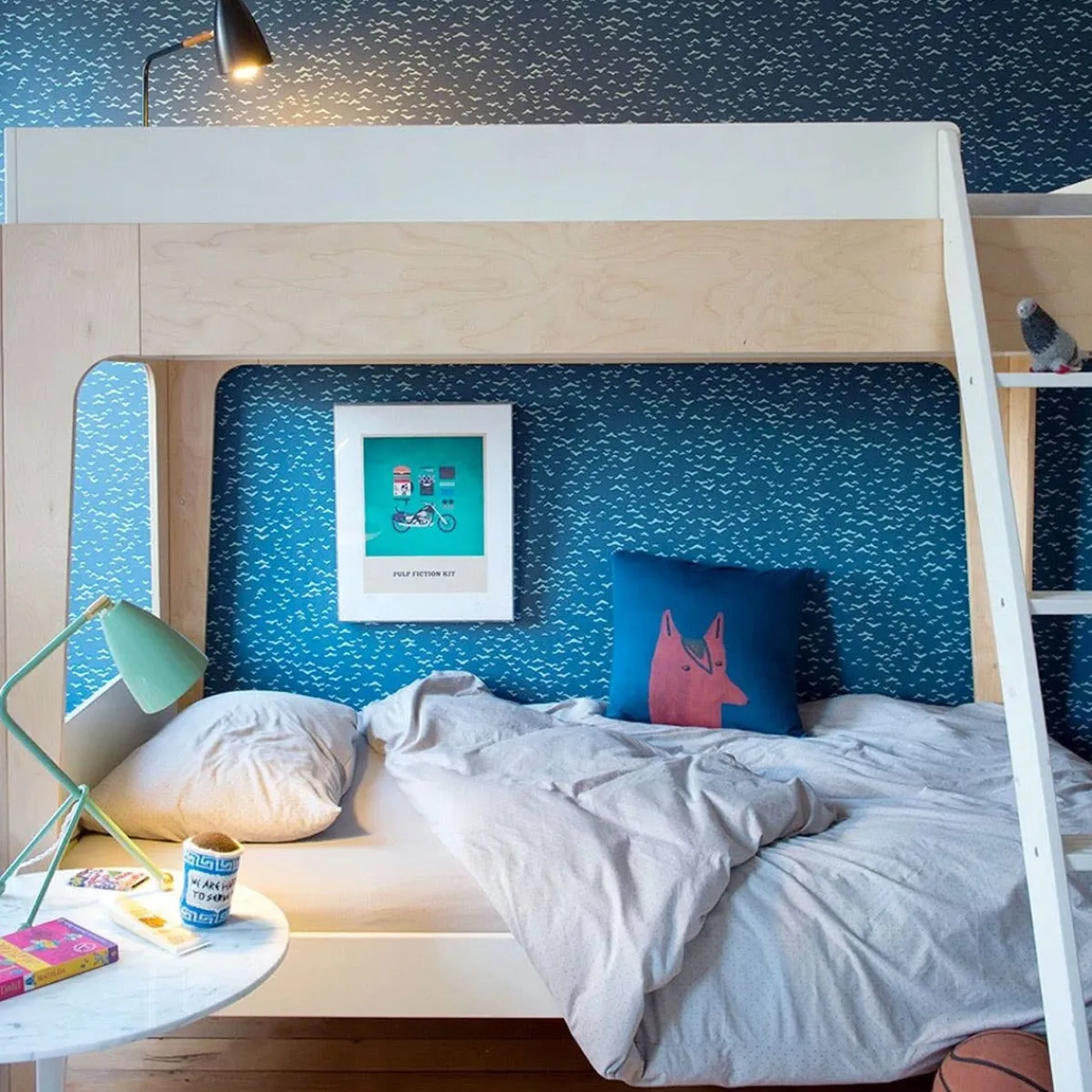 Twin Beds + Trundles|Bunk Beds + Loft Beds-Oeuf Perch Twin Bunk Bed