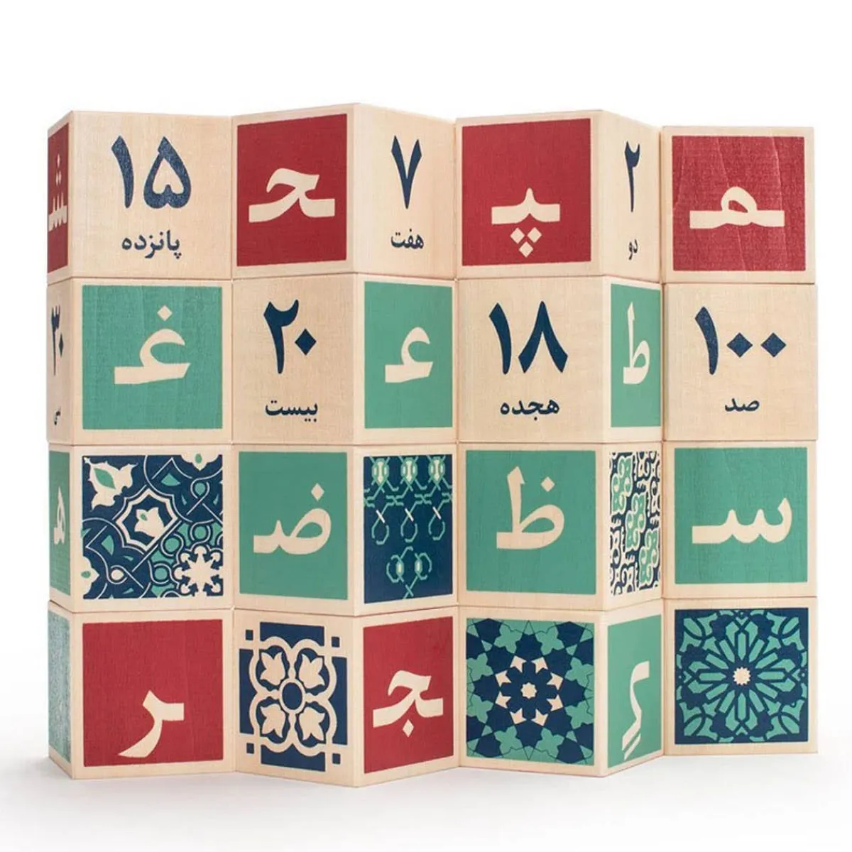 Wooden Toys|Blocks + Shape Sorters-Uncle Goose Persian ABC Blocks
