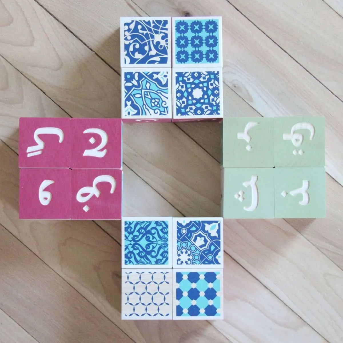 Wooden Toys|Blocks + Shape Sorters-Uncle Goose Persian ABC Blocks