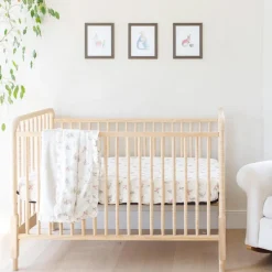 Crib Fitted Sheets-Saranoni Peter Rabbit Muslin Crib Sheet