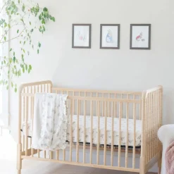 Crib Fitted Sheets-Saranoni Peter Rabbit Muslin Crib Sheet