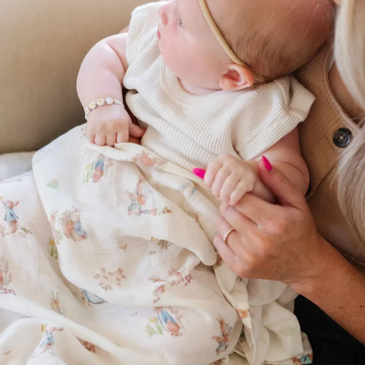 Blankets|Sleep Sacks + Wraps-Saranoni Peter Rabbit Muslin Swaddle (2 Pack)