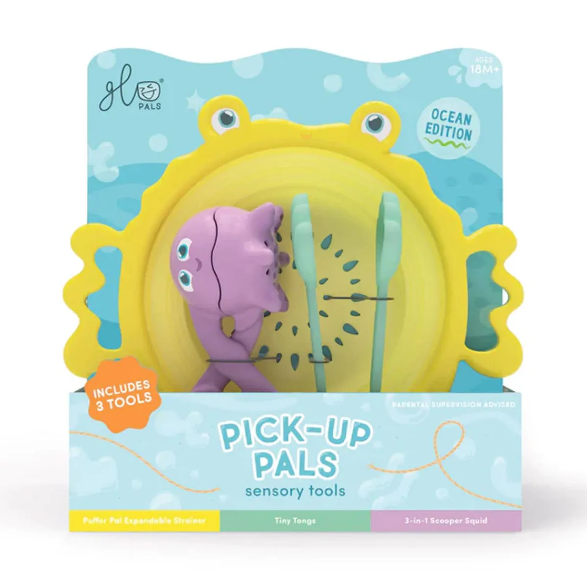 Bath Toys-Glo Pals Pick Up Pals Tool Set Ocean