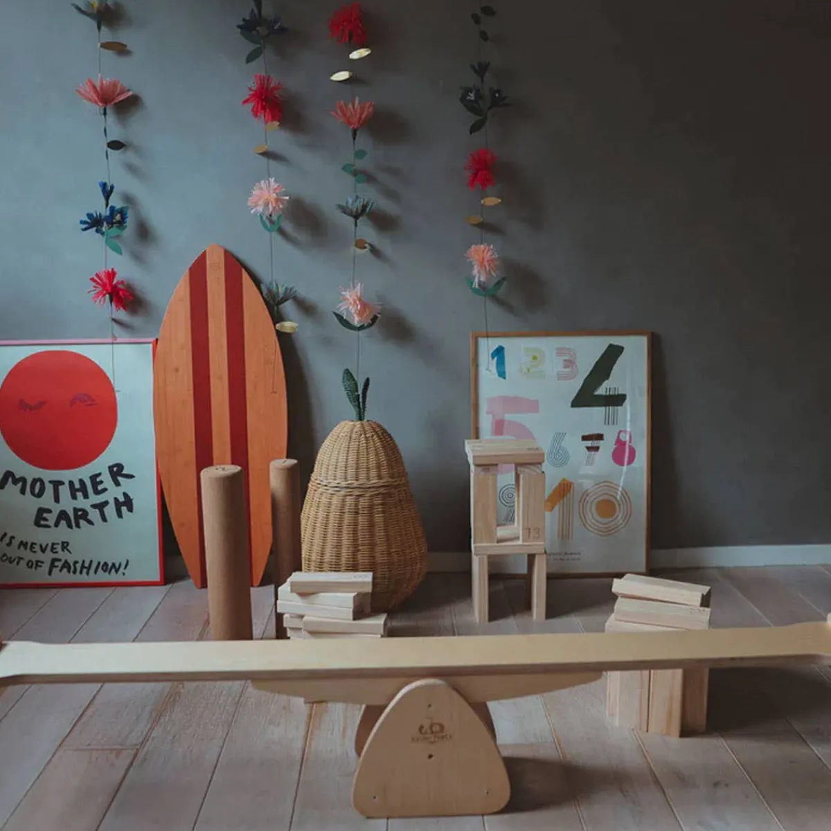 Pretend Play|Wooden Toys-Kinderfeets Pikler Balance Beam