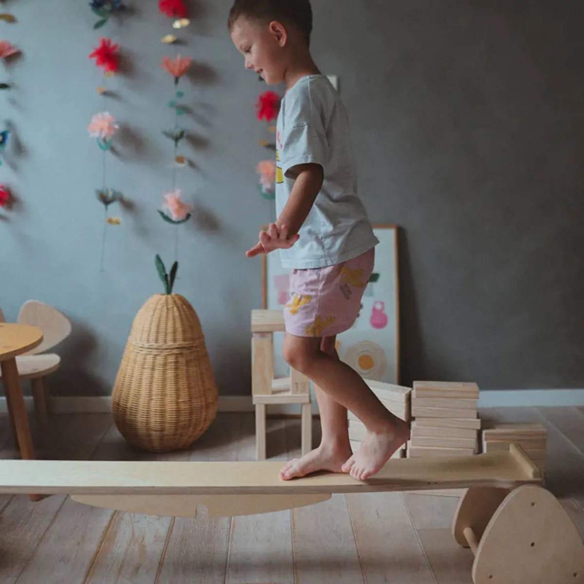 Pretend Play|Wooden Toys-Kinderfeets Pikler Balance Beam