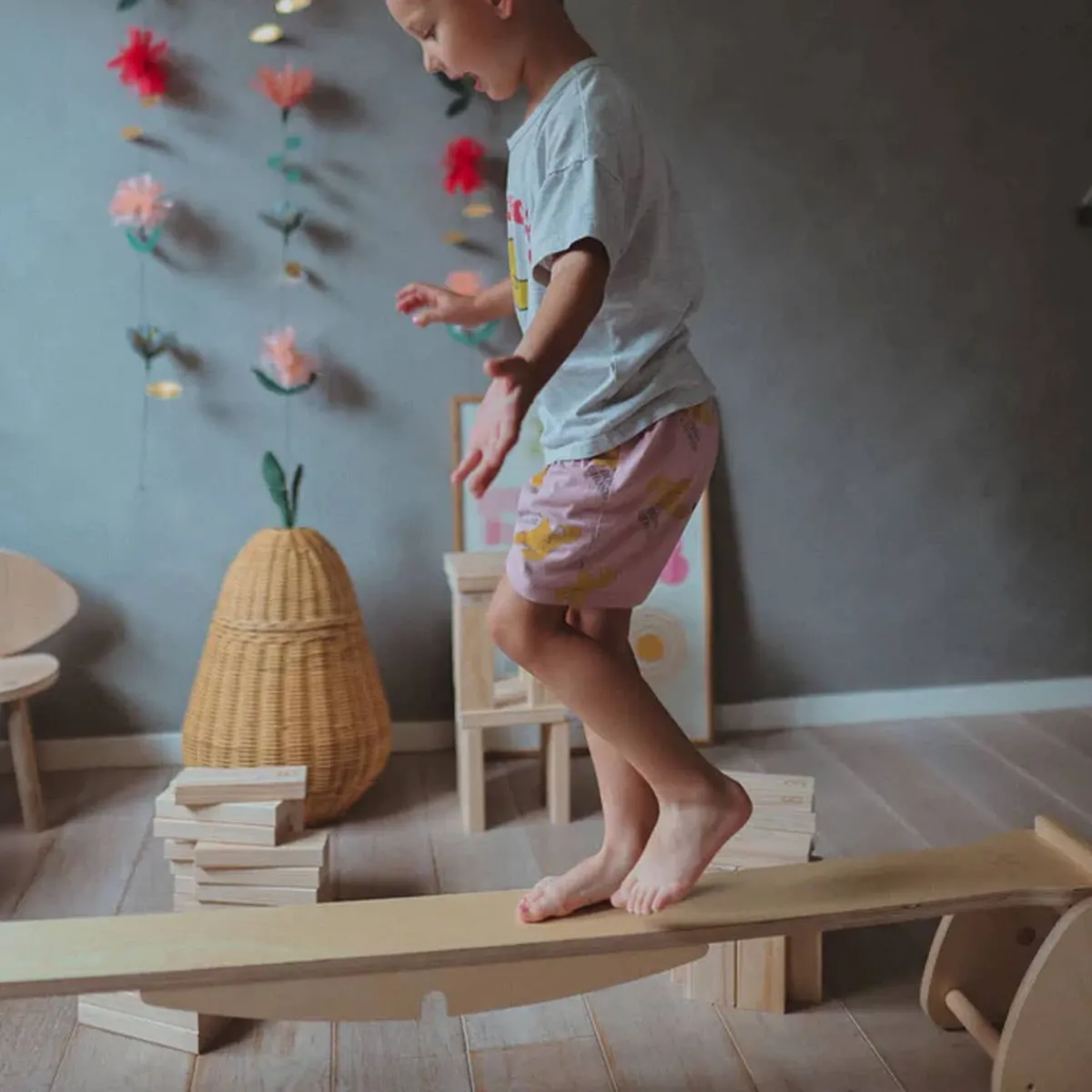 Pretend Play|Wooden Toys-Kinderfeets Pikler Balance Beam