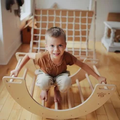 Pretend Play|Wooden Toys-Kinderfeets Pikler Rocking & Climbing Arch