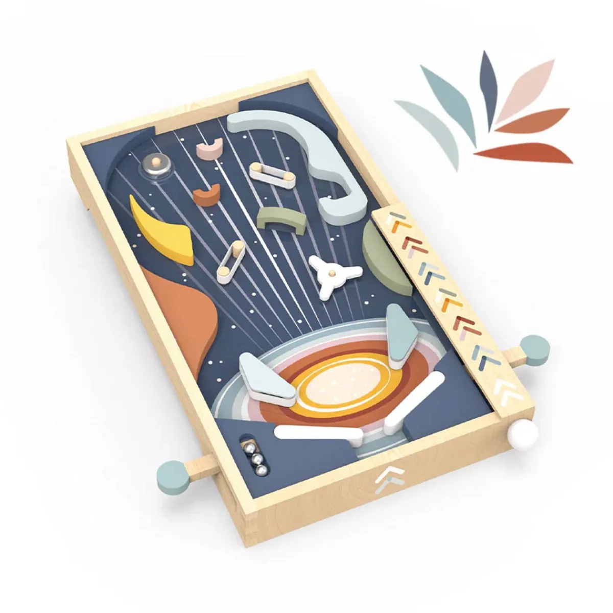 Wooden Toys-Speedy Monkey Pinball Game