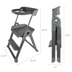 High Chairs & Boosters|Educational Towers-Boon Inc. PIVOT Toddler Tower (Grey)