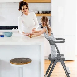 High Chairs & Boosters|Educational Towers-Boon Inc. PIVOT Toddler Tower (Grey)