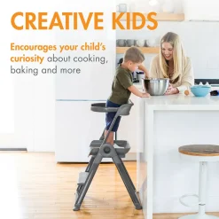 High Chairs & Boosters|Educational Towers-Boon Inc. PIVOT Toddler Tower (Grey)