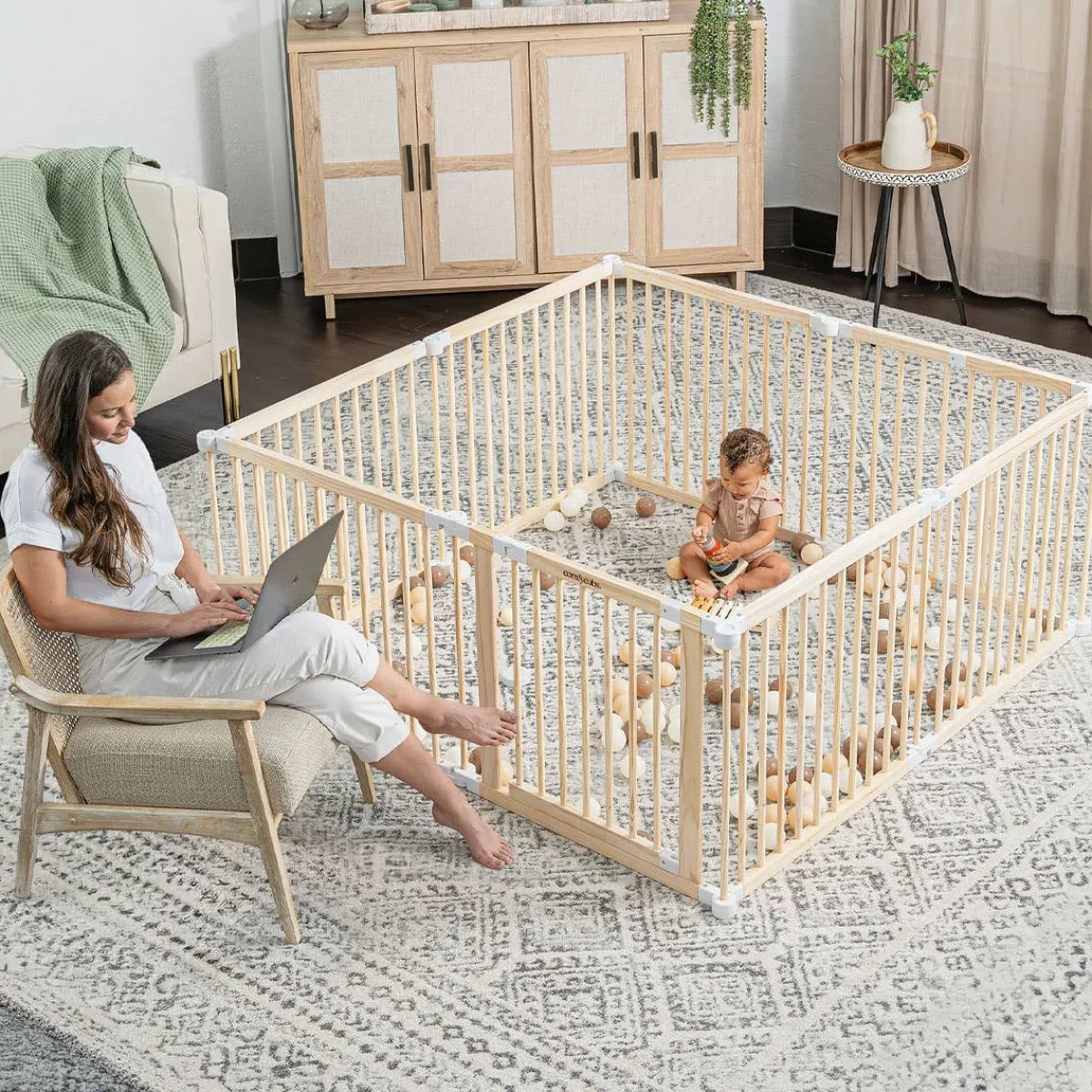 Baby Gates + Babyproofing-Comfycubs Playpen & Gate