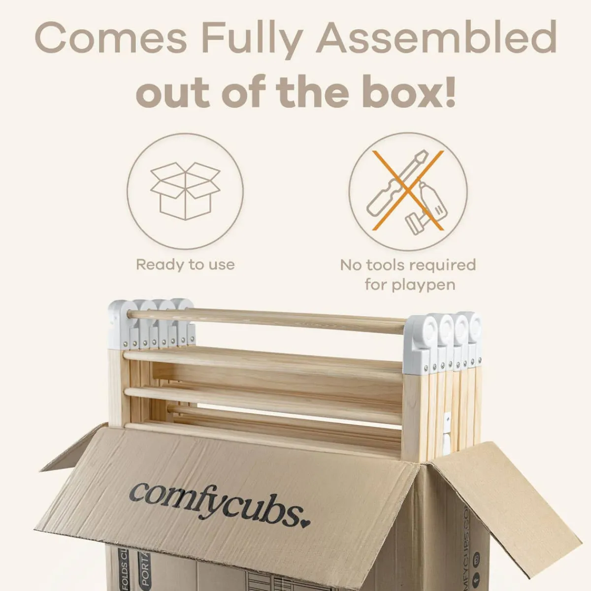 Baby Gates + Babyproofing-Comfycubs Playpen & Gate