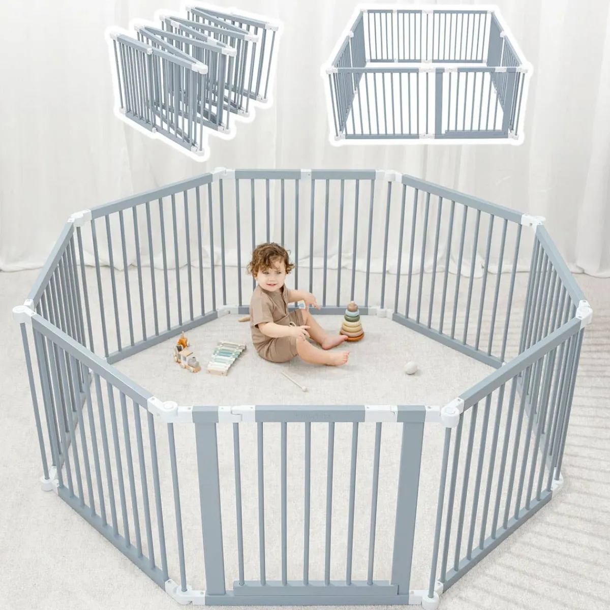 Baby Gates + Babyproofing-Comfycubs Playpen & Gate