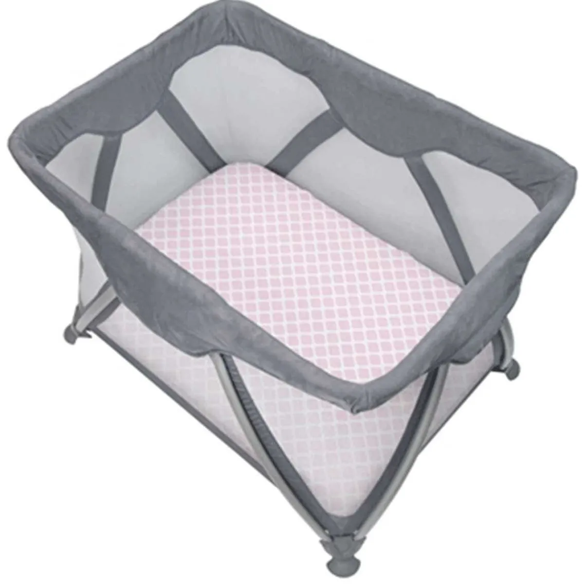 Travel Crib Sheets-Kushies Playpen Sheet Flannel (Print)