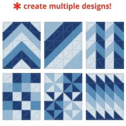 Rugs|Play Mats-Skip Hop Playspot Geo Foam Floor Tiles (Blue Ombre)