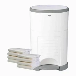 Inserts + Refills|Diaper Pails-Dekor Plus Gift Set White