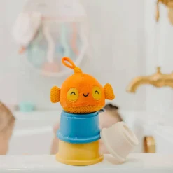 Bath Toys-Copper Pearl Plush Bath Toy Set