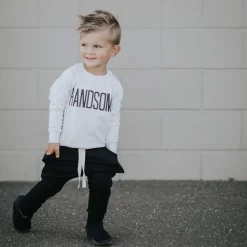 Pants-Posh & Cozy Pocket Jogger (Toddler) Black