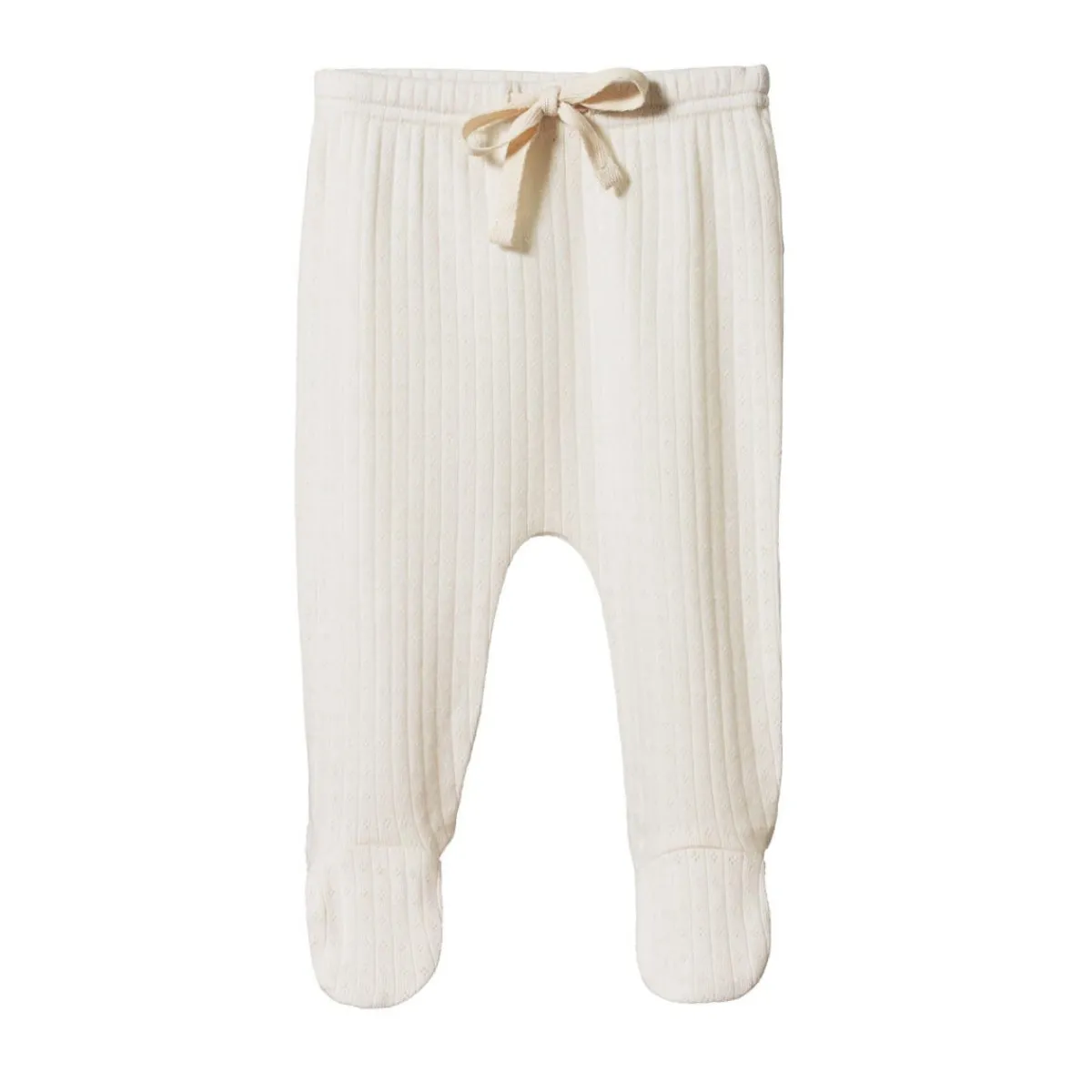 Pants-Nature Baby Pointelle Footed Pant