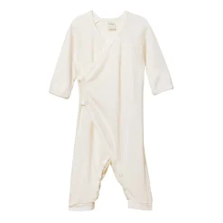 Rompers-Nature Baby Pointelle Kimono Stretch & Grow Romper
