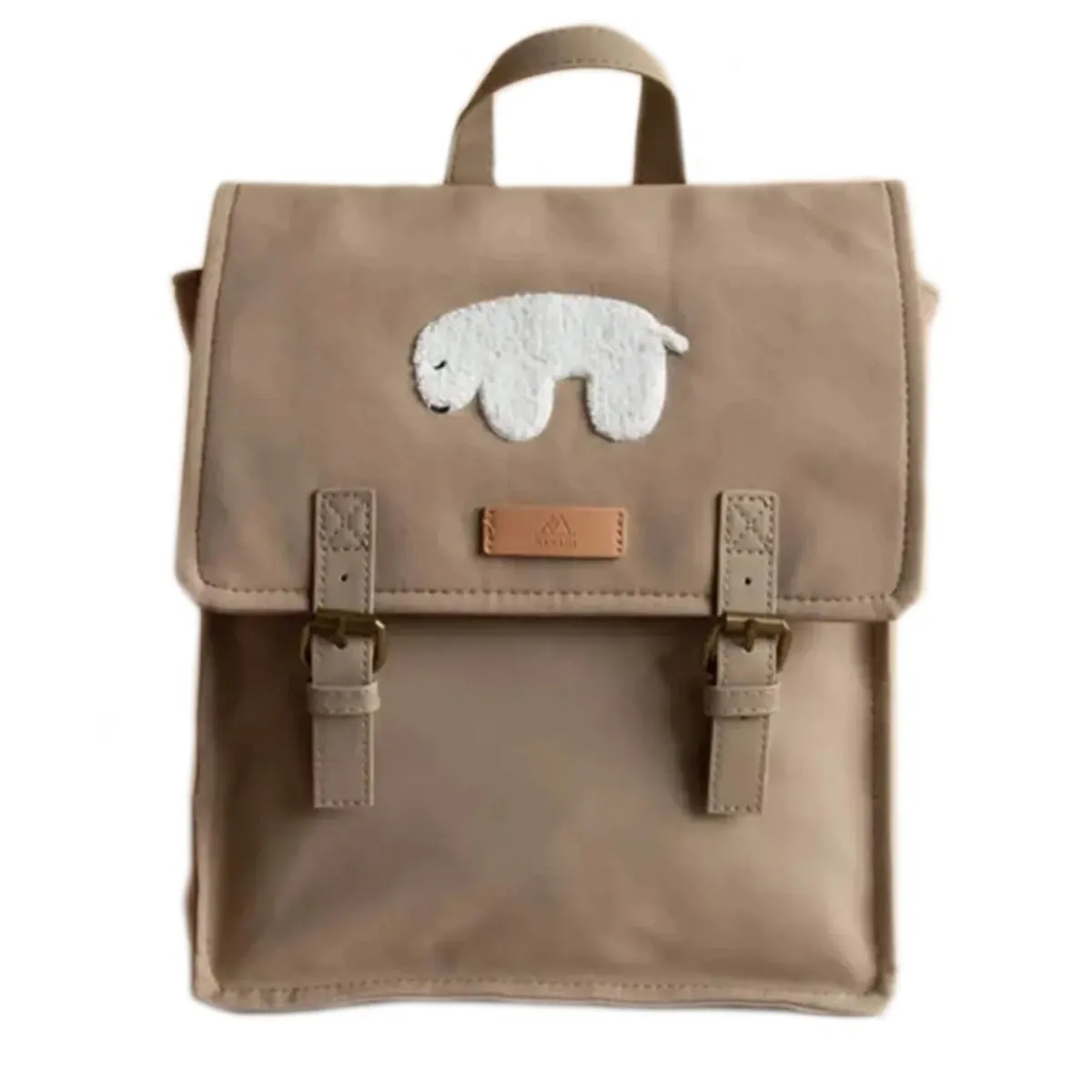 Backpacks-Nanami Polar Bear Puffed Backpack