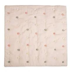 Kids Bedding|Blankets-Crane Baby Pom Pom Quilted Baby Blanket