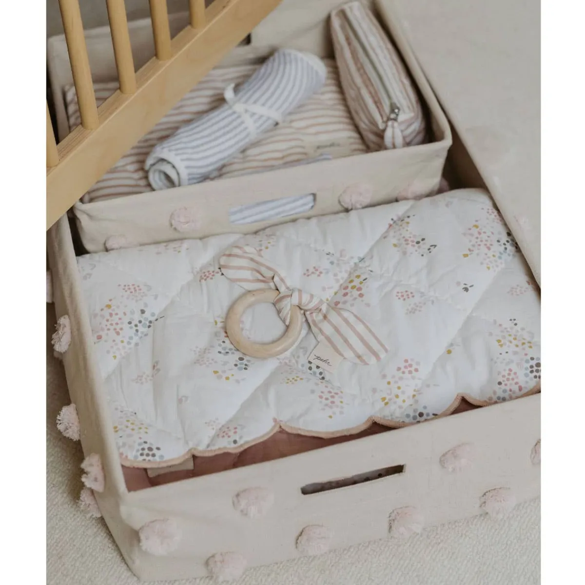 Storage-Pehr Pom Pom Under the Crib Basket (Small)
