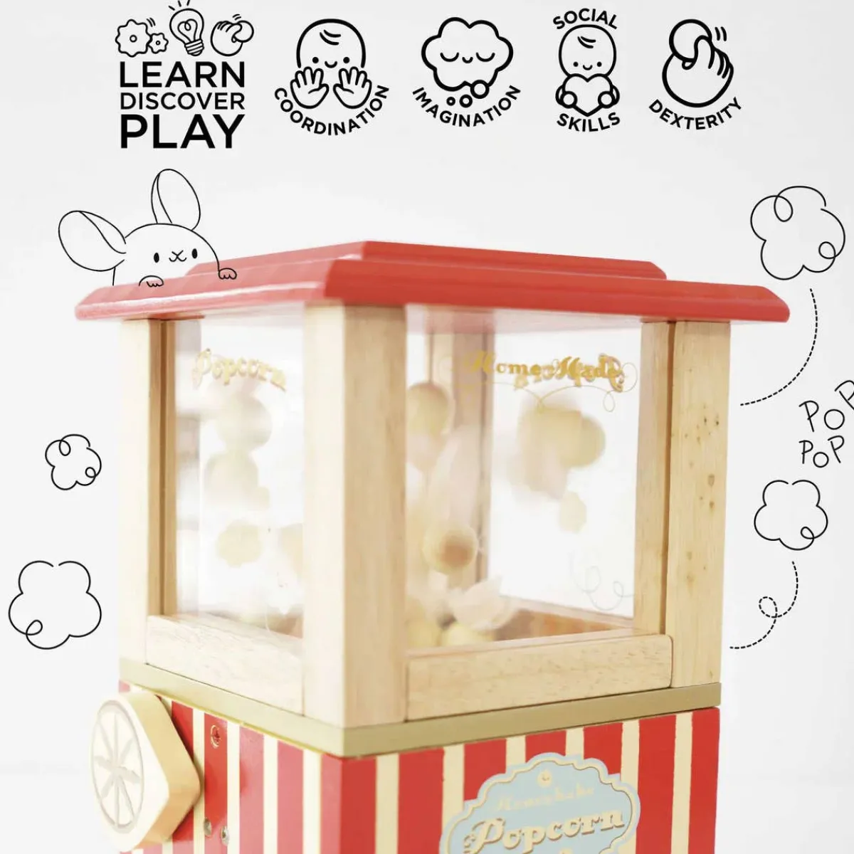 Pretend Play|Wooden Toys-Le Toy Van Popcorn Machine