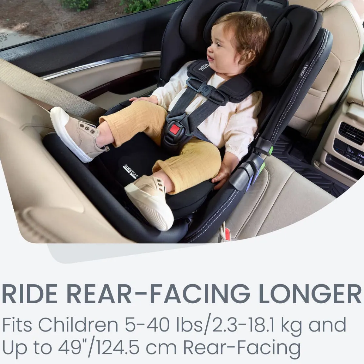 Car Seat Bases|Convertible Car Seats-Britax Poplar S Convertible Car Seat
