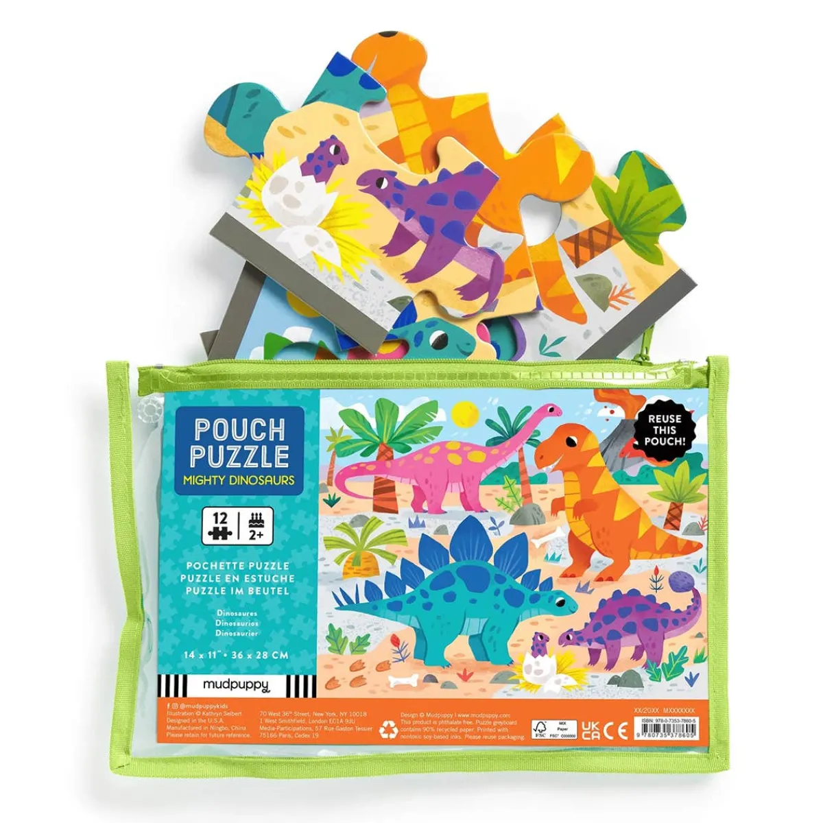 Puzzles|Wooden Toys-Mudpuppy Pouch Puzzle (12 Piece)