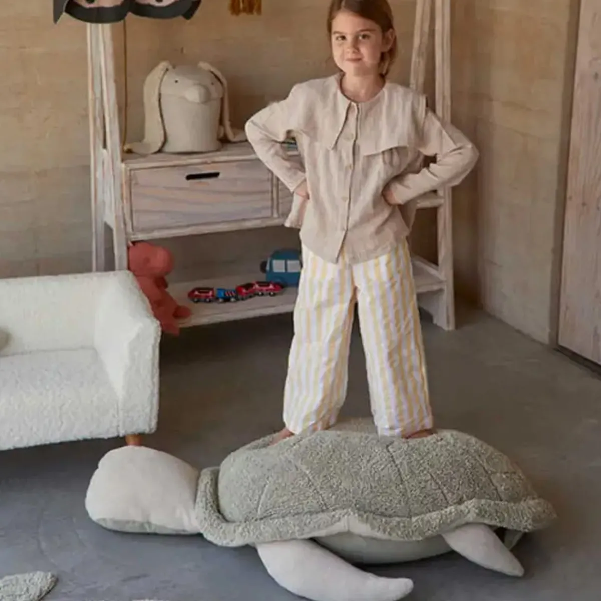 Beanbag Chairs-Lorena Canals Pouf Mrs. Turtle
