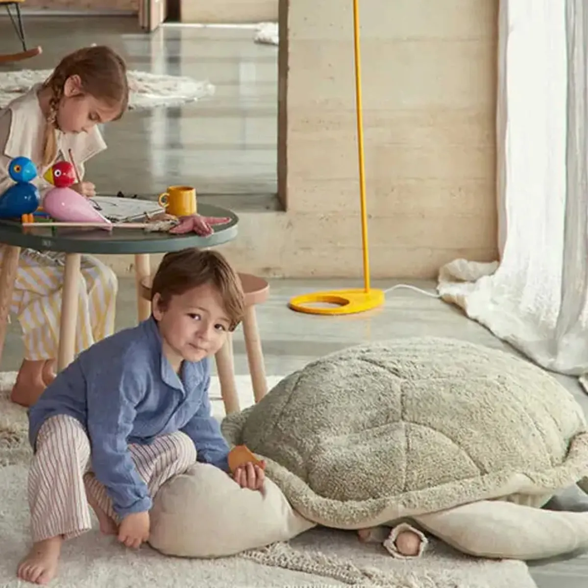 Beanbag Chairs-Lorena Canals Pouf Mrs. Turtle