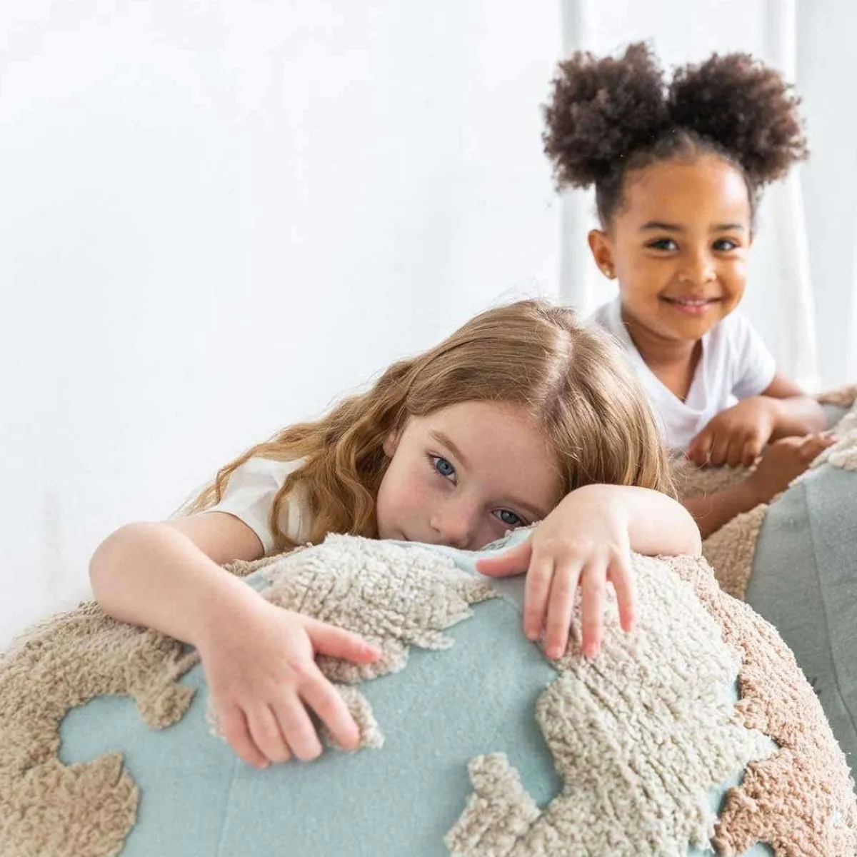 Beanbag Chairs-Lorena Canals Pouf World Map