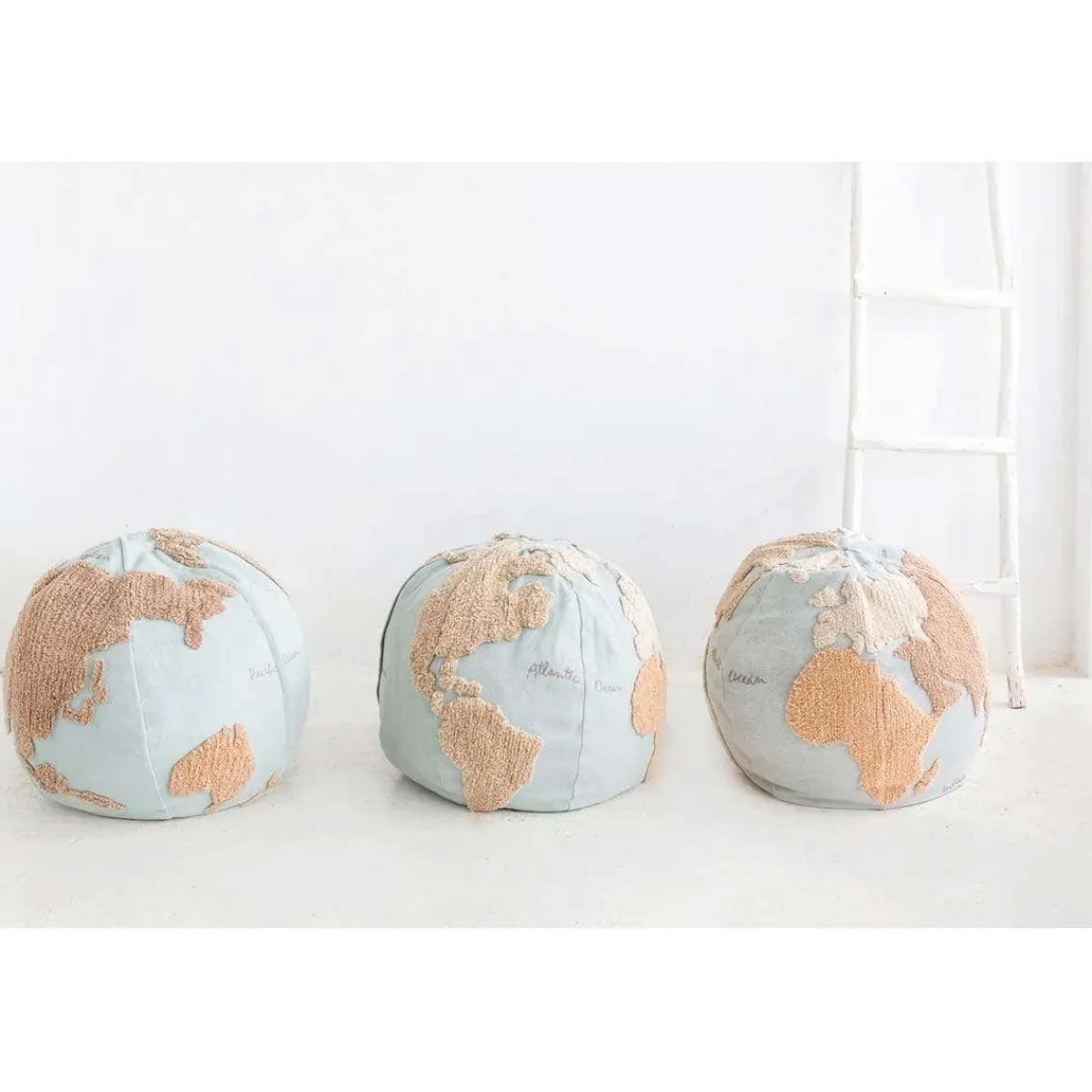 Beanbag Chairs-Lorena Canals Pouf World Map