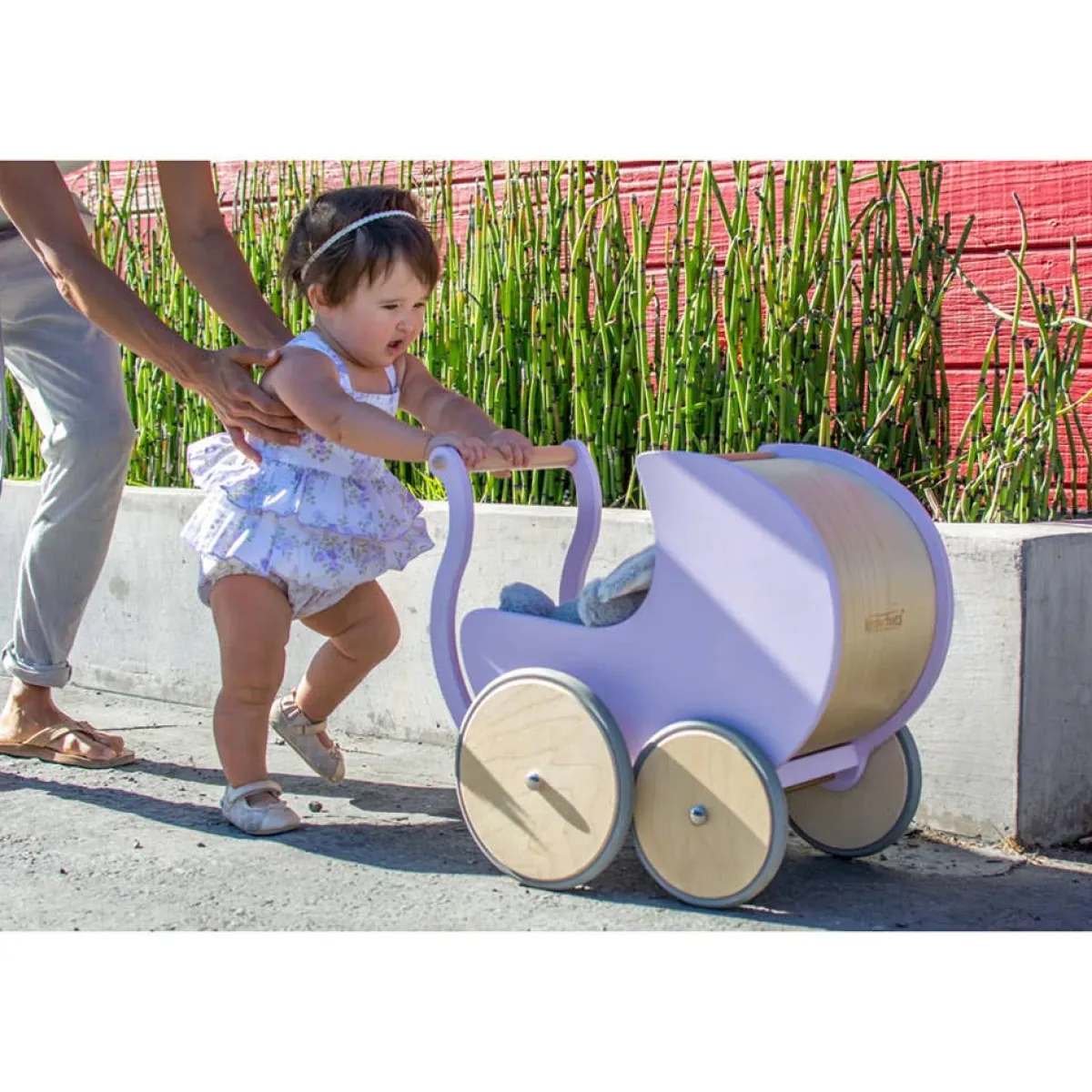 Pretend Play|Wooden Toys-Kinderfeets Pram 2-in-1 Walker