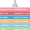 Nipples + Bottle Accessories-Dr. Brown's Preemie Flow Silicone Nipple (2 Pack)