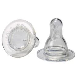 Nipples + Bottle Accessories-Dr. Brown's Preemie Flow Silicone Nipple (2 Pack)