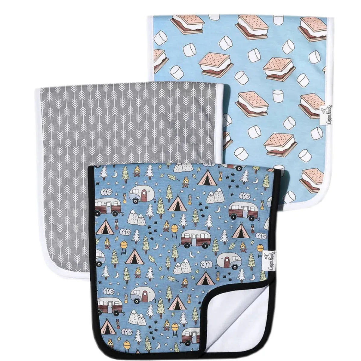 Bibs + Burps-Copper Pearl Premium Burp Cloth (3 Pack)