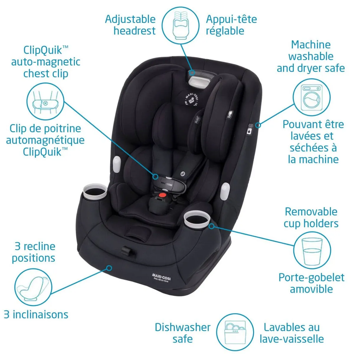 Car Seat Bases|All-In-One Car Seats-Maxi-Cosi Pria All-in-One Car Seat