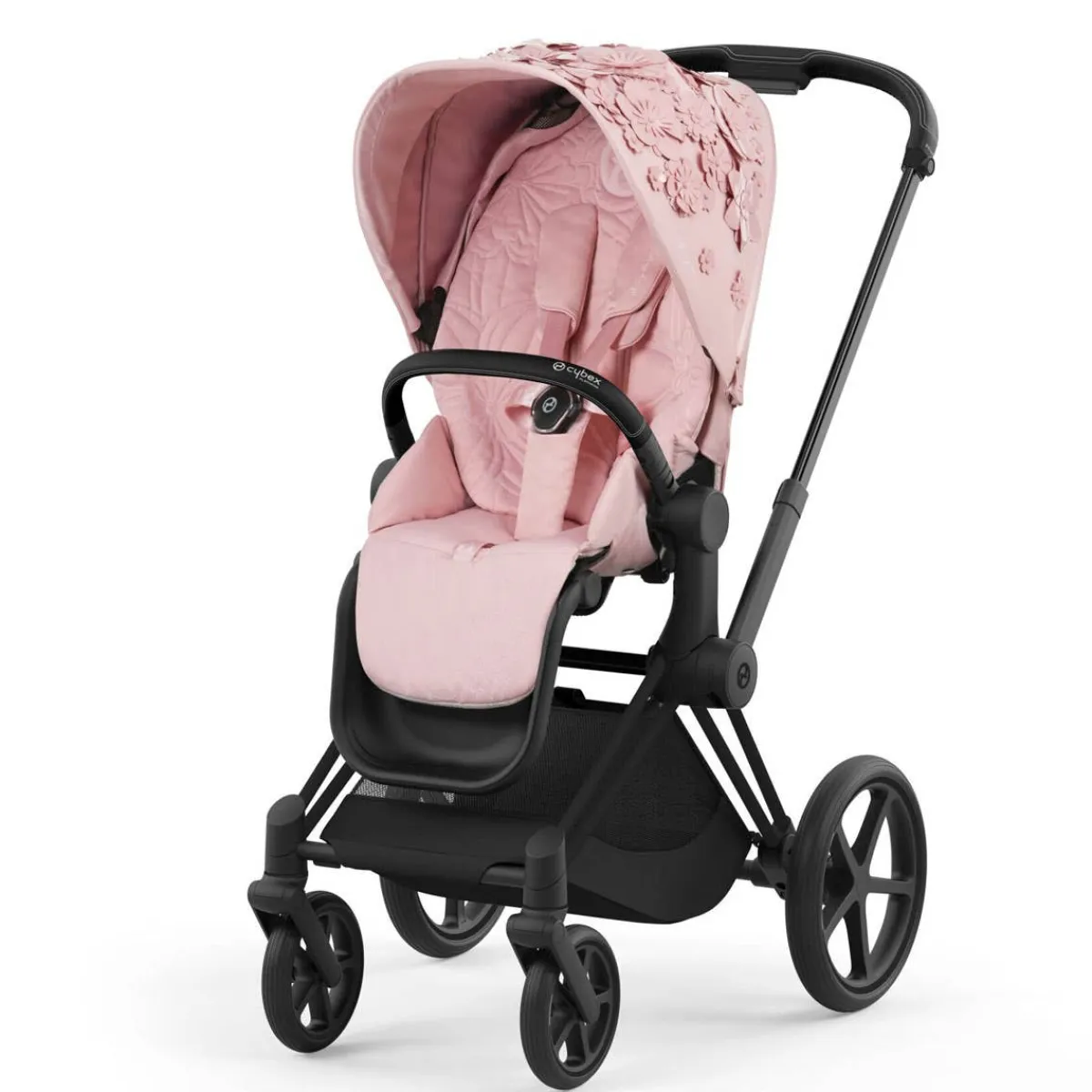Stroller Accessories-Cybex Priam 4 Seat Pack (Simply Flowers) Pink