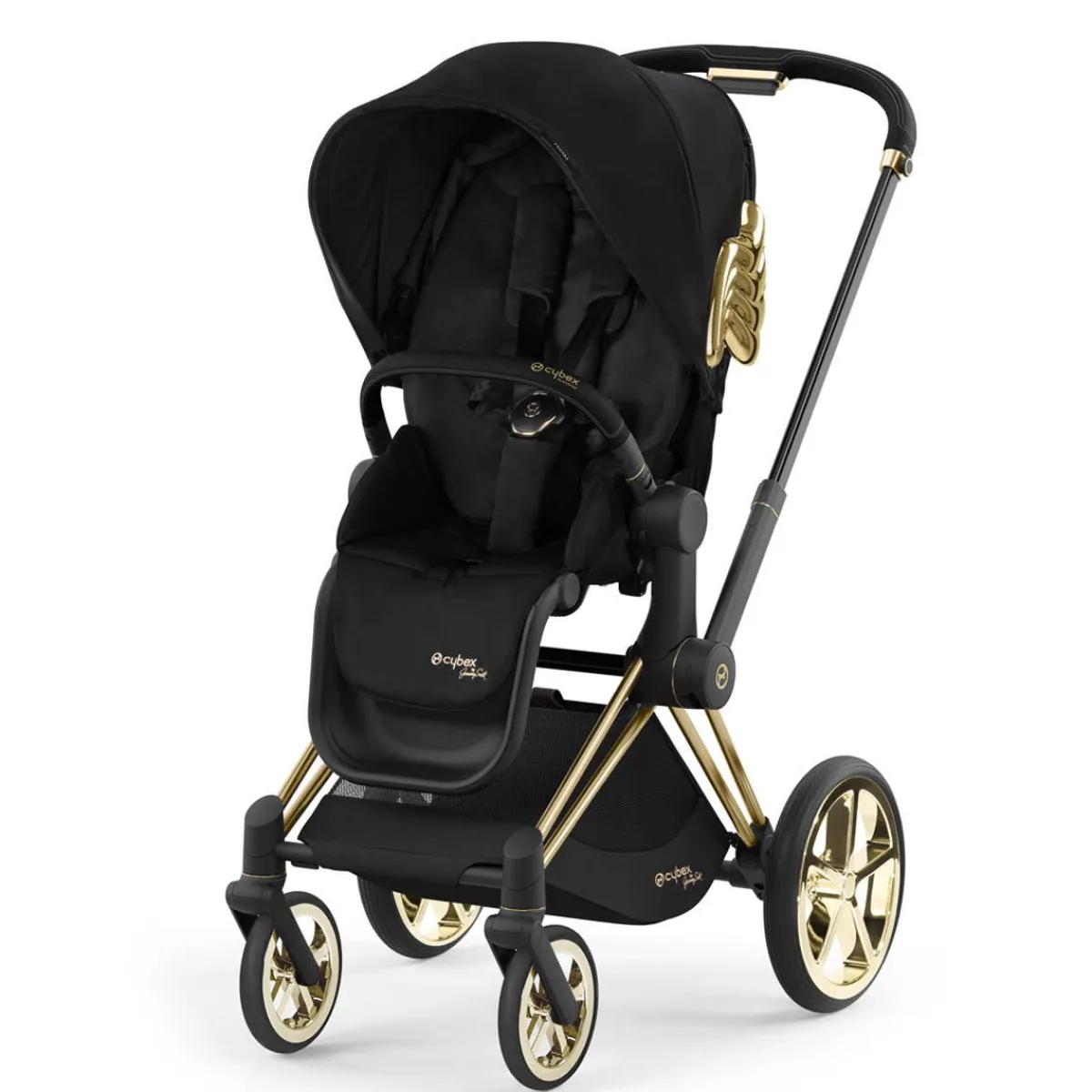 Full-Sized Strollers-Cybex Priam 4 Stroller (Jeremy Scott Wings)
