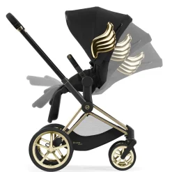 Full-Sized Strollers-Cybex Priam 4 Stroller (Jeremy Scott Wings)